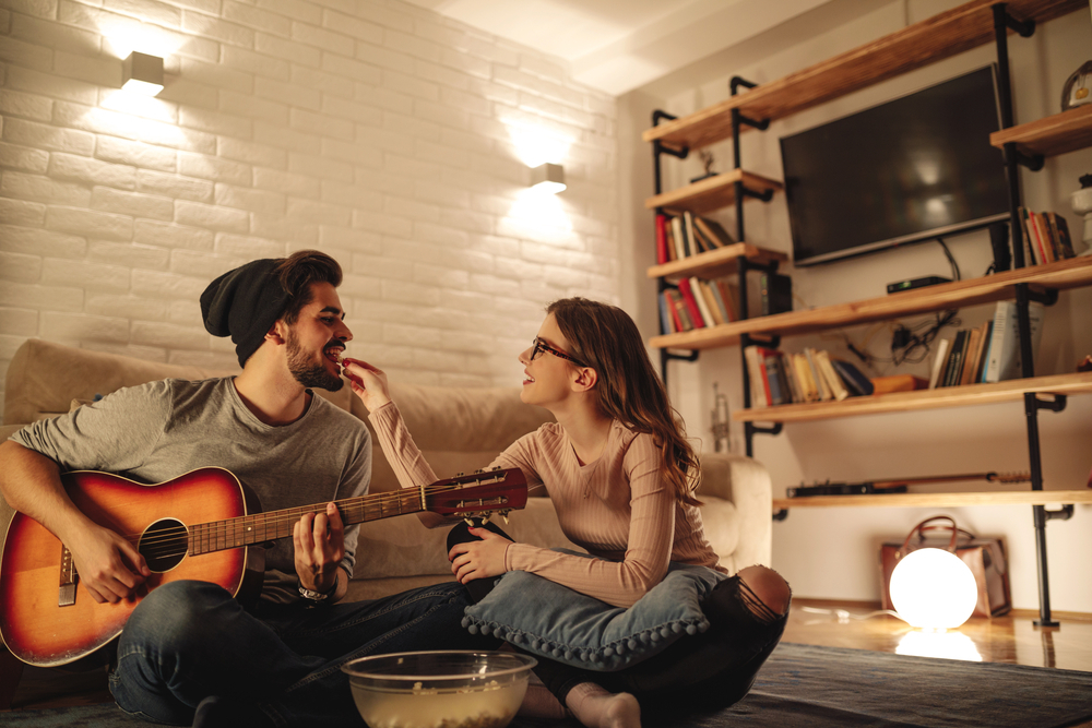 couple with guitar strongbear